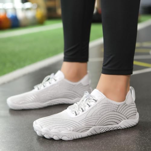 Image of Hike Barefoot Shoes for Women Men with Wide Toe Box, Healthy & Non-Slip Breathable Barefoot Water Shoes Beach Pool Aqua Swim Surf Hiking Walking Shoes
