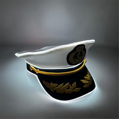 Cotton LED Lighted Hat With Captain Embroidery For Stylish Nighttime Fun And Fashionable LED Hat3