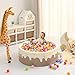 GOGOSO Ball Pit Balls for Toddlers Dogs Baby Boys Girls 2.2Inch Plasticball Toys for Kid Play Tent Birthday Slides Party Decor 170 pcs,Cream Mix