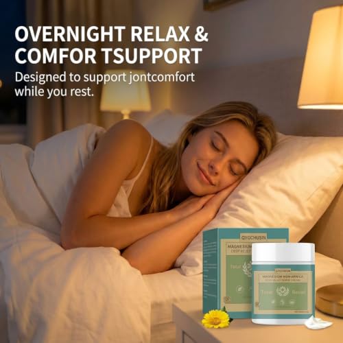 Image of Total Relief Magnesium Cream, with Arnica,MSM,overnight relax&comfort support for Joint, Muscle Relaxation, Fast-Absorbing,4OZ
