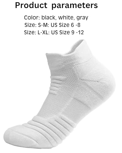 Athletic Running Ankle Socks, Compression Short Anti-slid Cushioned Breathable Low Cut Sports Socks for Men Women, 3 Pairs2
