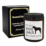 Mancheng-zi Mastiff Dog Candle, Mastiff Gifts for Women, Mastiff Mom Gift, It's not Dog Hair It's Mastiff Glitter Scented Candles