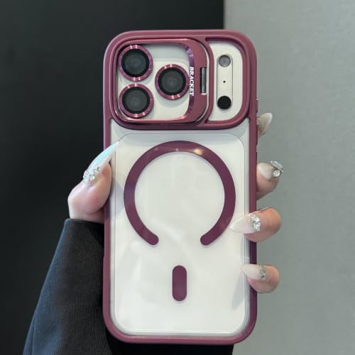 �Ή� iPhone 16 Promax �P�[�X MagSafe�Ή� �ϏՌ� �N���A ���ϖh�~ �X�^���h�@�\ �����Y�ی� ������(�N�����b�g) | �X�}�z�P�[�X �����f�� �J���������Y�ی�t�B�����t�� �w��h�~ �h�� ����~�� ���^�݌v �X�����f�U�C�� ���C