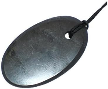 Shungite Pendant '' CUT '' Big Oval