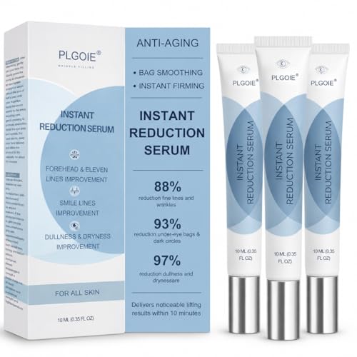 Instant Firming Eye Serum, Fast Absorbing,Visibly Rapid Reduces Under Eye Bags, Wrinkles, Dark Circles, Fine Lines & Crow's Feet – Anti-Aging Wrinkle Remover (Pack of 3)