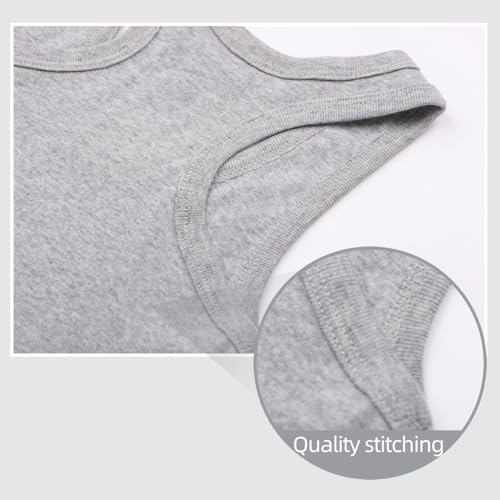 Image of Soft Undershirt Tank Top Cotton Sleeveless Shirts for Girls Or Boys