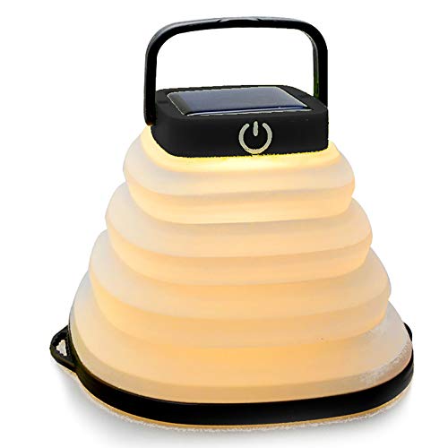 ZTSS Solar Camping Lichter, ABS tragbare klappbare LED Solar Laternen Cover