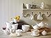 Portmeirion Sophie Conran White Mugs | Set of 4 | 12.5 Ounce Mugs for Coffee, Tea, and Hot Cocoa | Made from Fine Porcelain | Microwave and Dishwasher Safe