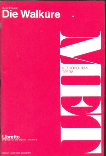 DIE WALKURE [Ed. 2565] Music Drama in Three Act... B001WAFBSS Book Cover