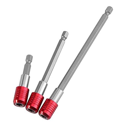 Barra de extensión de soporte de broca-3 piezas para puntas de destornillador eléctrico Cover