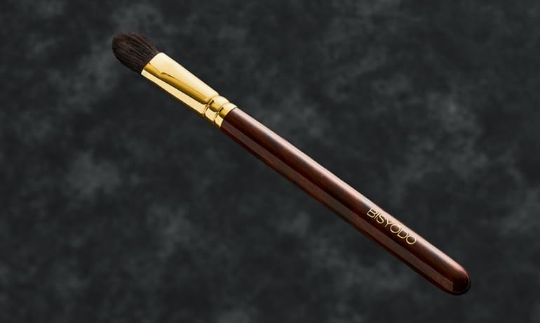 BISYODO Long Series Eye Shadow Brush - Triangle Type, Brown