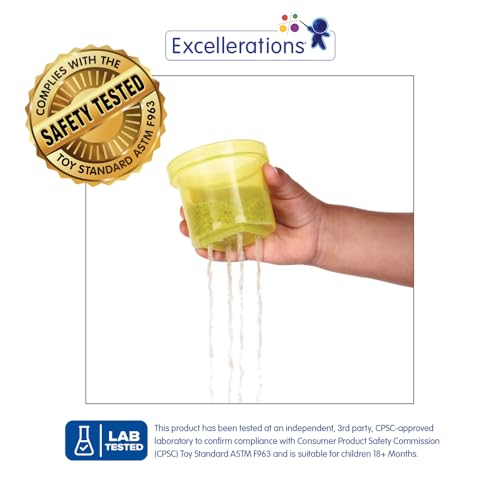 Image of Early STEM Toddler Stacking and Nesting Toy Translucent Cups, Colorful Stacking and Building Toy for Toddlers (Item # RNBWCUPS)
