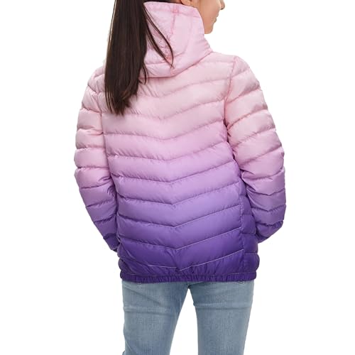 Rokka&Rolla Girls' Ultra Lightweight Packable Down Puffer Jacket Coat2