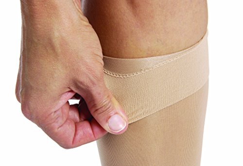Image of BSN Medical 119797 Jobst Compression Stocking, Knee High, Closed Toe, 15-20 mmHg, Medium, Midnight Navy