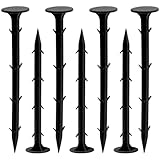 INHEMING 100PCS Erdanker Unkrautvlies extra stark, 16cm/20cm Erdnägel, Erdnägel aus bruchfestem Kunststoff, Unkrautvlies Haken für Sicherheitsnetz, Maulwurfgitter, Drainagevlies, Teichvlies