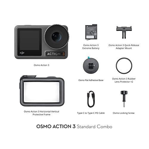 Image of (Refurbished) DJI Osmo Action 3 Standard Combo - Outdoor Action Camera with 4K /120fps & Super-Wide FOV,