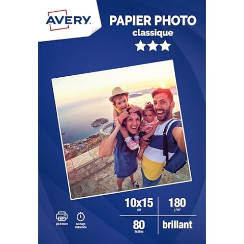 Papier photo AVERY 180g/m² Cover
