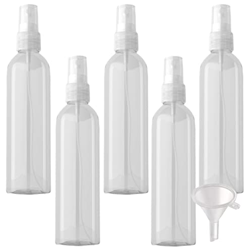 PQPAUTY 5 Piezas Pequeño 250ml Botella de Spray Plástico PET...