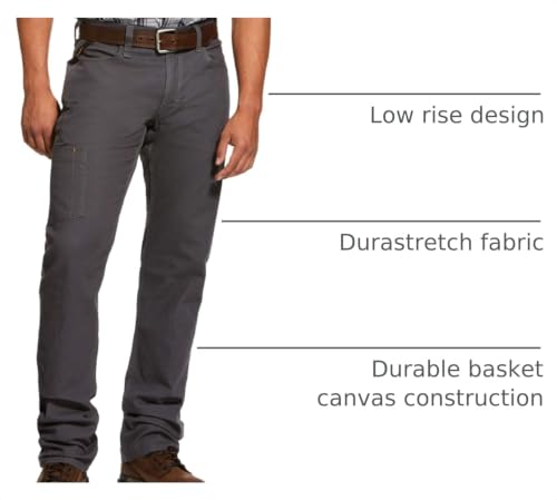 Image of ARIAT Rebar M4 Low Rise DuraStretch Made Tough Stackable Straight Leg Pants
