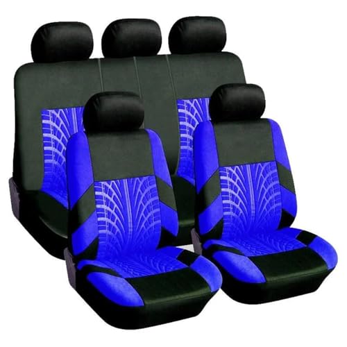 Housses de siège auto universelles Fiat Panda protection habitacle bleue