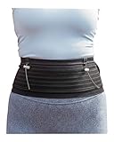 Running Belt for Women Men,Running Phone Holder for Men Women, Ultra Lightweight Bum Bag with Marathon Number Clip for Runners Gifts, fits All Samsung's, iPhone's (Black, Medium)