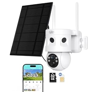 4G LTE Cellular Security Camera,2K ...