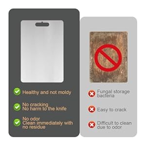 Titaniumcuttingboards100puretitaniumcuttingboardsforkitchendoublesidedfoodgradecuttingboardeasytocleanchoppingboardscuttingmatformeatfruitvegetable15x11in Urban Country Home Decor Titanium cutting boards 100 pure titanium cutting boards for kitchen double sided food grade cutting board easy to clean chopping boards cutting mat for meat fruit vegetable 15 x 11 in urban country home decor