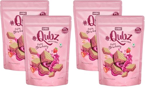 Image of Unibic Wafer Qubz Strawberry 240gm (Pack of 2)