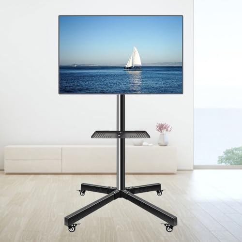 Soporte móvil universal para TV de piso 26-55 pulg miniatura 4