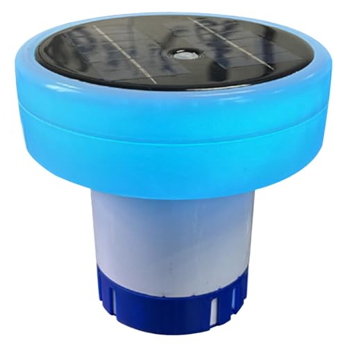 Diffuseur de chlore avec lampe solaire RVB et bague de dosage réglable - 2