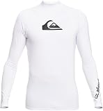 Quiksilver Homme All Time - Lycra Manches Longues Combinaison De Soleil, Blanc - White, L EU - 1