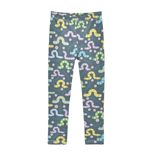 Girls Leggings Caterpillar Toddler Girls Clothes Leggings for Girls Toddler Girls Leggings 3-4T