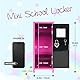YOBRO Mini-Metallspind mit Schloss – Funktionaler Safe mit Magneten für Schreibtisch, Schlafzimmer, Büro & Schule (Rosa und Rosen)