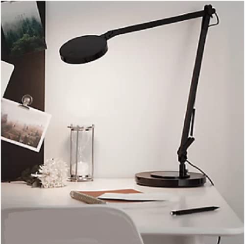 Tamersgifts Matt Black Freestanding or Clamp on Desk Study Lamp Clip on Dimmable Touch Light