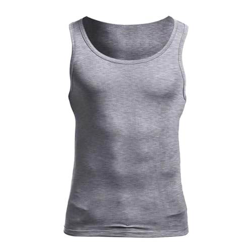 Camiseta Tirantes Hombre Entreno, Camiseta sin Mangas Acanalada para Hombre con Tejido de Mezcla de Elastano para una Prenda Deportiva cómoda, Duradera y Elegante.
