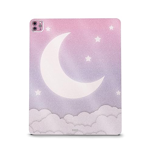 Image of MightySkins Carbon Fiber Skin Compatible with Apple iPad Pro 12.9 inch M2 6th Gen (2022) Full Wrap Kit - Baby Moon | Protective, Durable Textured Carbon Fiber Finish | Easy to Apply | Made in The USA
