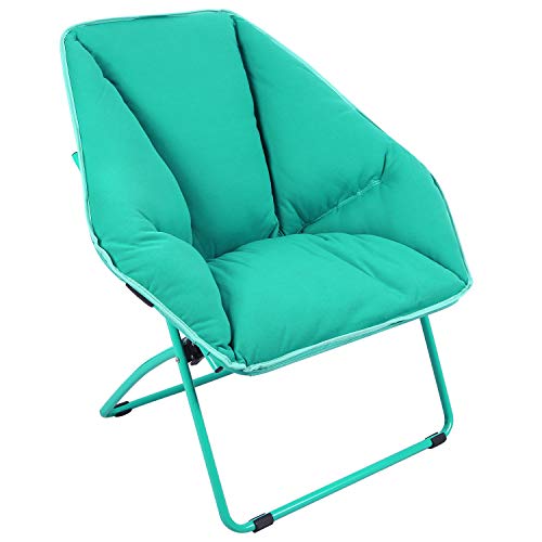 REDCAMP Folding Saucer Chairs for Adults and Kids, Comfy Cotton Dorm Chair