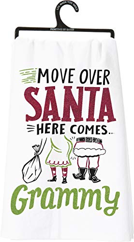 Primitivesbykathyglitterkitchentowelmoveoversantaherecomesgrammy Urban Country Home Decor Primitives by kathy glitter kitchen towel move over santa here comes grammy urban country home decor