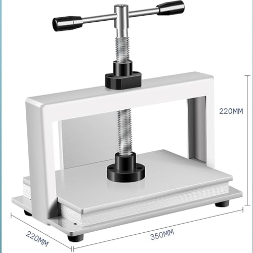 Pressa per carta manuale resistente, pressione 1500 kg, raccoglitore formato A4 per rilegatura e finitura certificati professionali