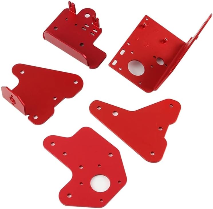 review SERUMY Extruder X Z Axis Plate Fix Bracket Plate, Front/Back Aluminum Holder Update Kit,for Creality CR10S Pro Ender3 3D Printer Parts (Color : 5 in 1)
