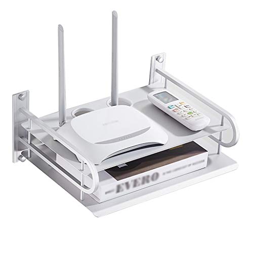 Raum Aluminium TV Set-Top-Box Schwimmende Regal Rack, Das An Der Wand Montierte Medienkonsolenregal Wird Im Wohn- Und Schlafzimmer Verwendet.