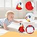 Talking Parrot Toy, Repeat What You Say Parrot Toys with Flapping Wings, Interactive Electronic Funny Rcording Singing Parrot Tummy Time Toy Talking Stuffed Animal Birthday Gifts for Toddler Kid, Red