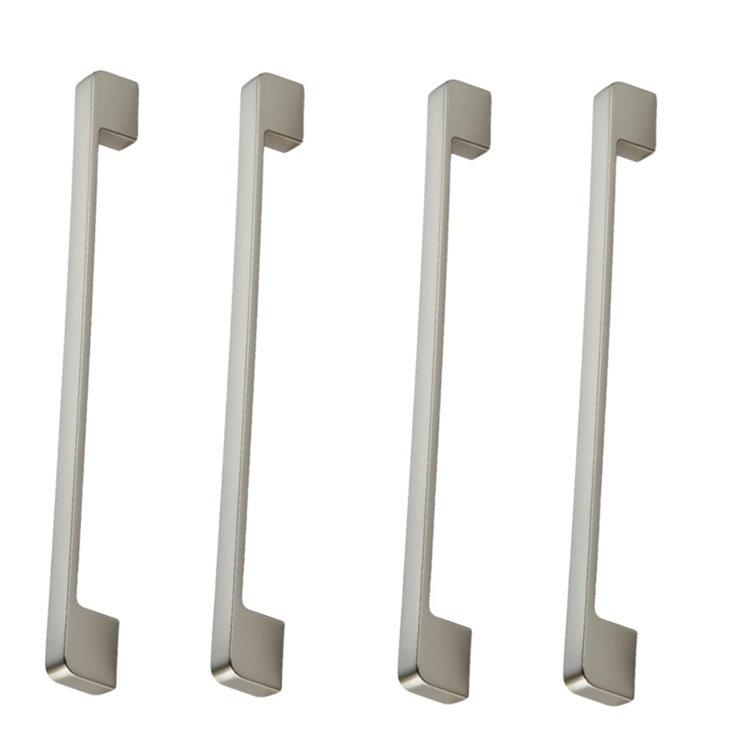 NLQCSXWEP Zinc Alloy Cabinet Bow Handle, Zinc Alloy Furniture Handles Pack of 4 Multiple Finishes 96-320mm(224mm Brushed)