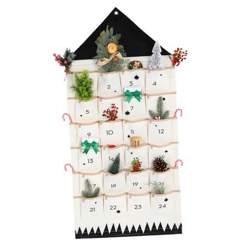 Pochette multipoches de Noël en coton de qualité supérieure pour mur - 2