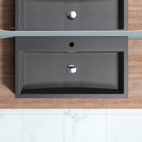 Doporro® Lavabo da Appoggio, Lavabo Bagno Sospeso