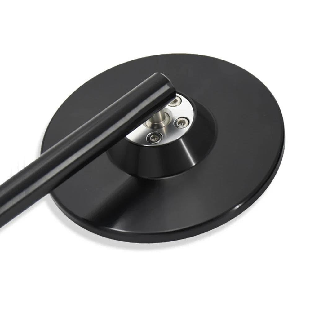 Ensemble rétroviseurs pour moto Rétroviseurs Latéraux Ronds Universels Noirs Moto Pour Royal Enfield Pour Interceptor 650 Pour Continental GT