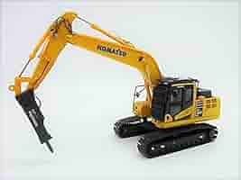 KOMATSU PC210LC-10 ミニカー ハイドロリックブレーカー付き KOMATSU】コマツ パワーショベルPC210LC-10ハイドローリック