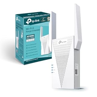 TP-Link RE715X Ripetitore WiFi 6 Dual-Band AX3000Mbps, Porta Gigabit, Roaming Intelligente, Modalità AP, Configurazione WPS/App, Compatibile con Tutti i Box Internet, 160MHz,MU-MIMO