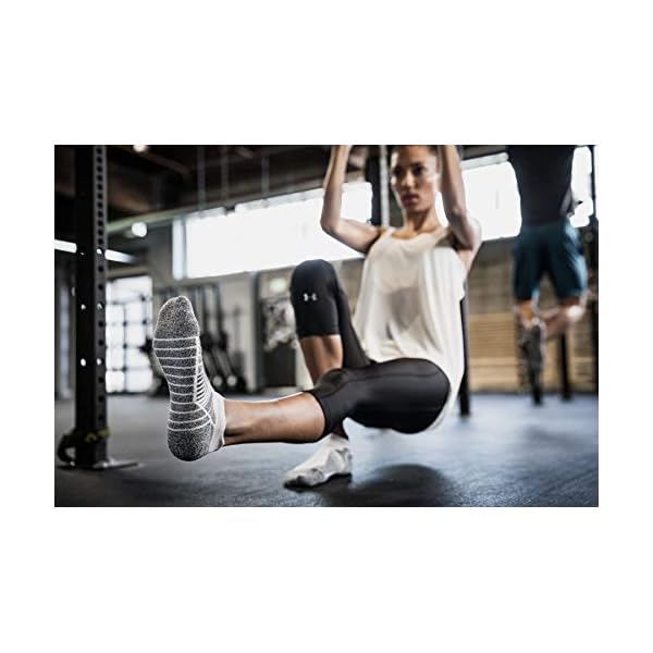 Under Armour Adult Elevated Performance No Show Socks, 3-Pairs , Black , Medium