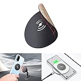 eSamcore Magnetic Phone Mount Metal Plate, Wireless Charging Compatible Phone Magnet Sticker for Magnetic Phone Holder for Car [Round Medium Size] [2.1 inch Diameter] [1-Pack]